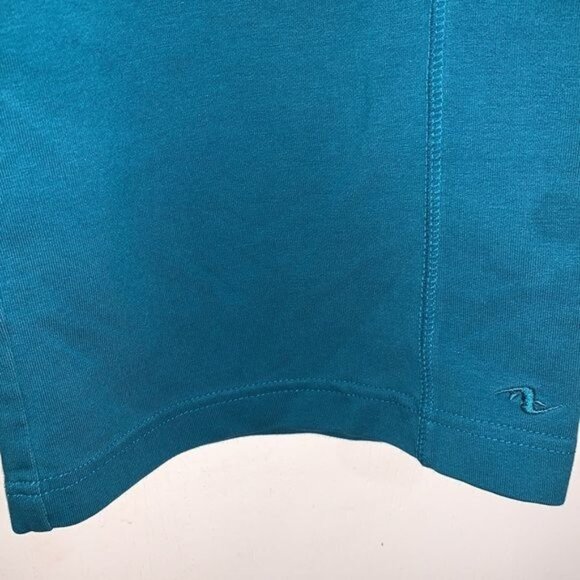 Athletic Works Womens Teal Capri Sweatpants Size L Drawstring Waist Cotton Blend - Picture 5 of 10